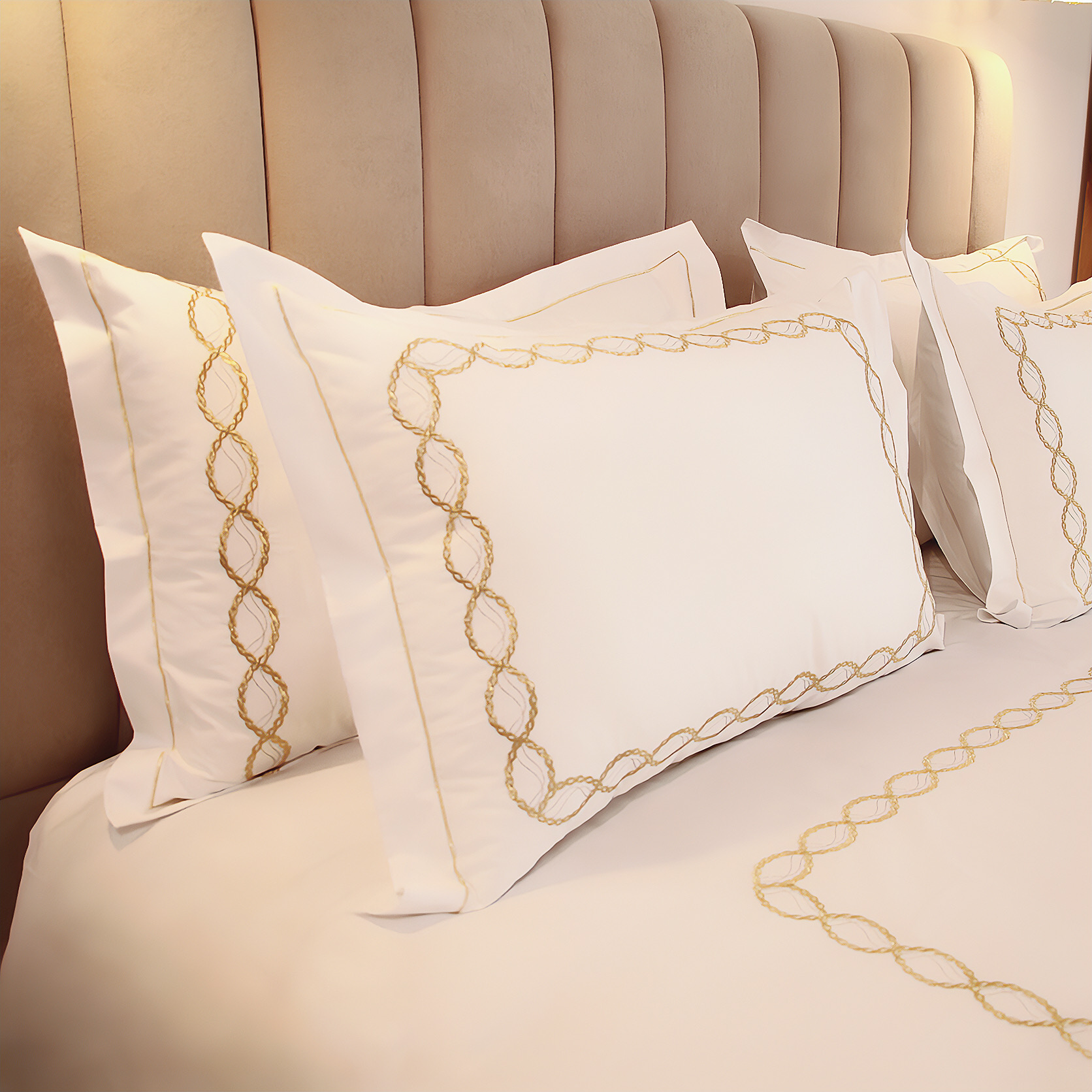 Chaîne d'Or – Coton Satiné 300 Fils